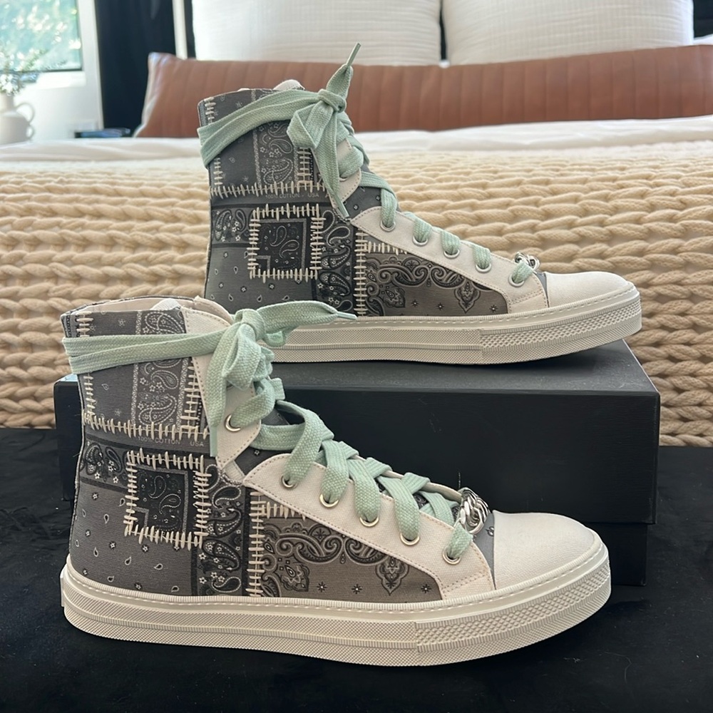 AMIRI high top bandana sneakers